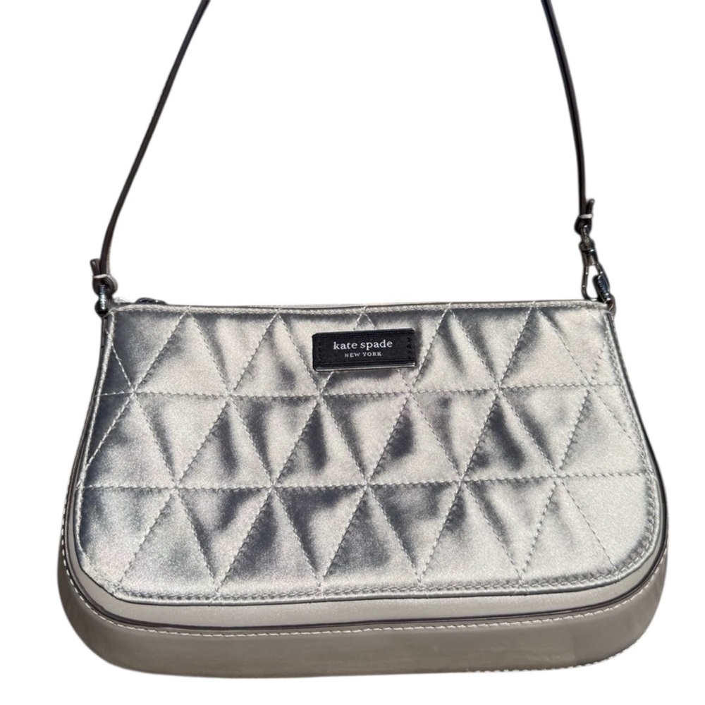 NWOT! Kate Spade Sam Icon Quilted Satin Mini Pouchette - Picture 2 of 9
